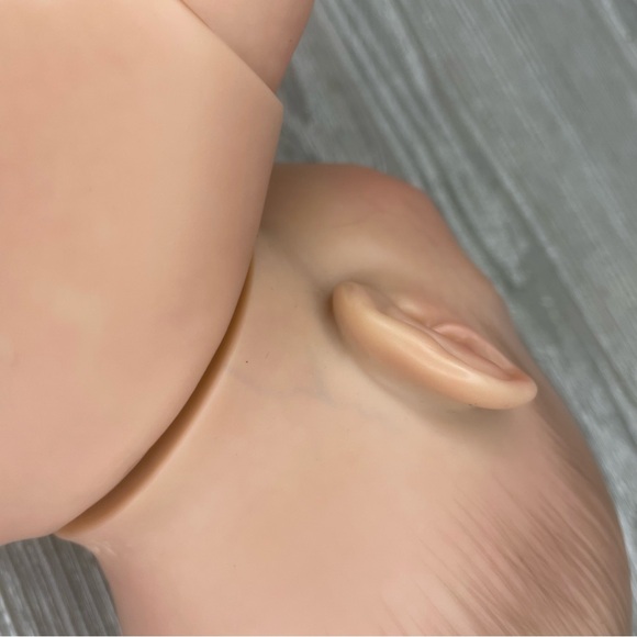 Sleeping smiling realistic baby doll play toy hard body with lovable limbs 22” - Picture 15 of 16